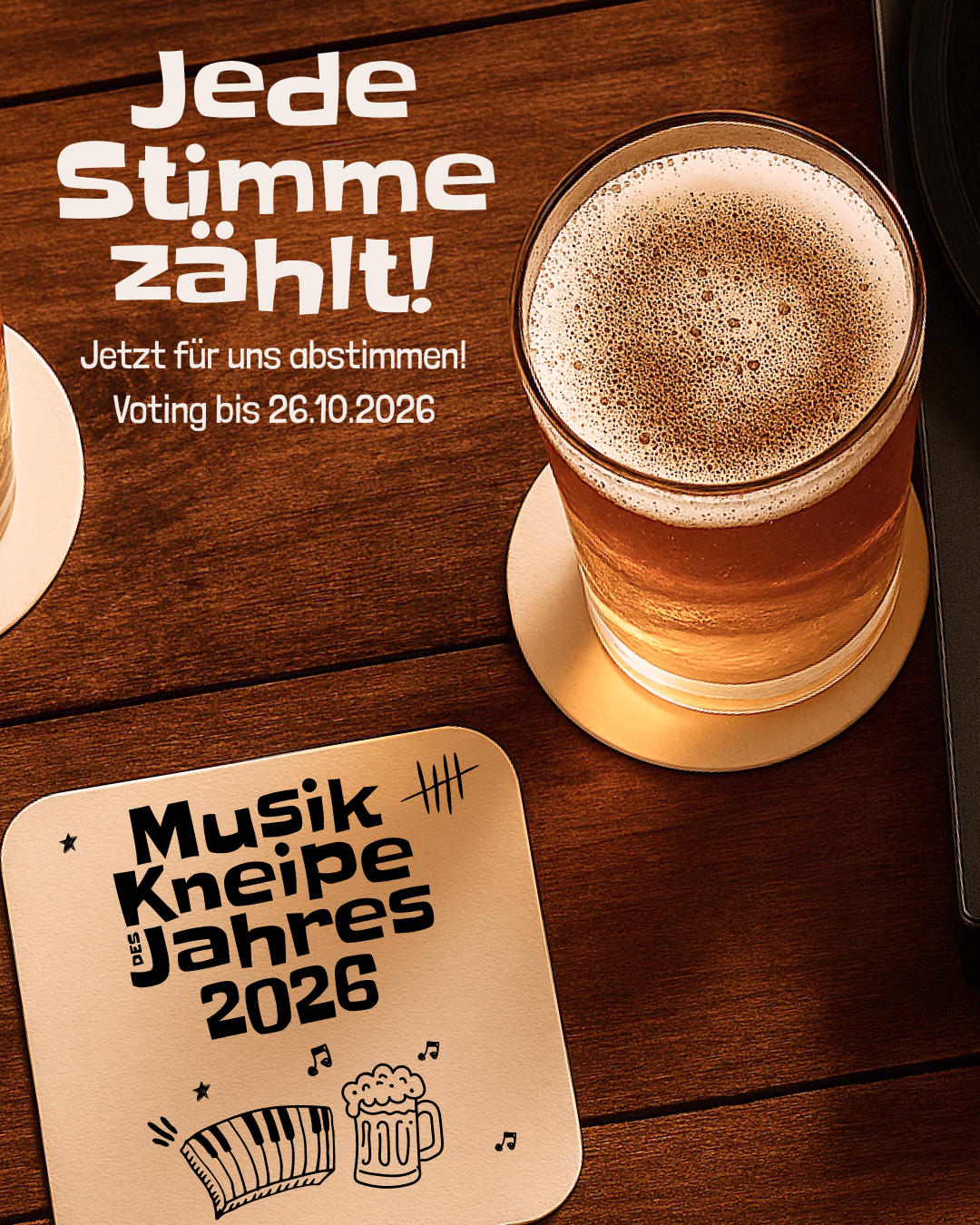 GEMA-Motiv: Jede Stimme zählt – Voting bis 26.10.2026